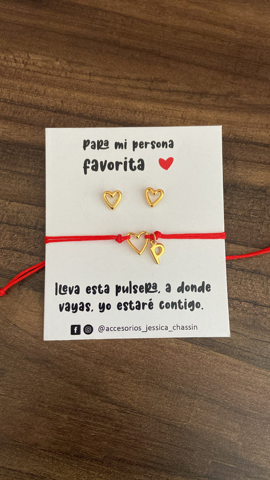 El regalo Perfecto! 🩷                      Set de pulsera y aretes