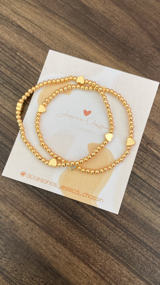 Pulsera corazones