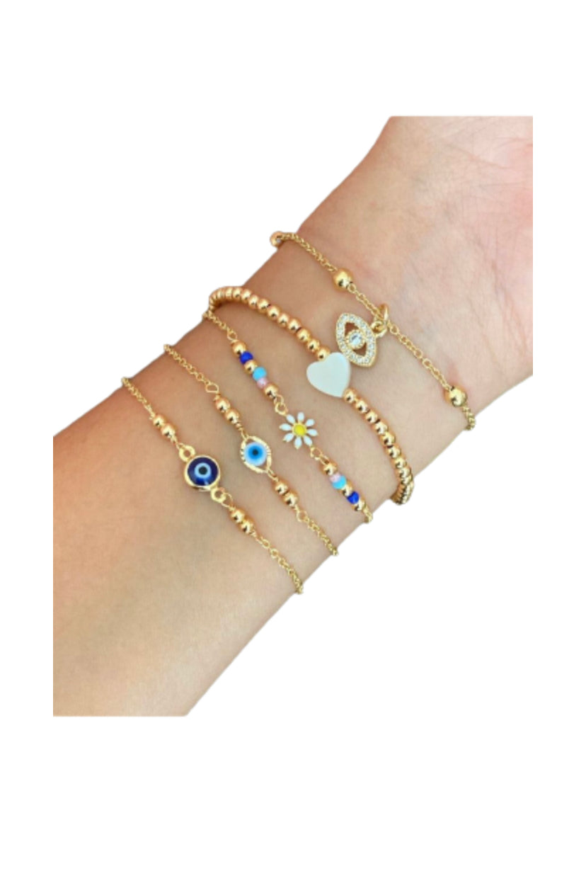 pulsera ojitos blue